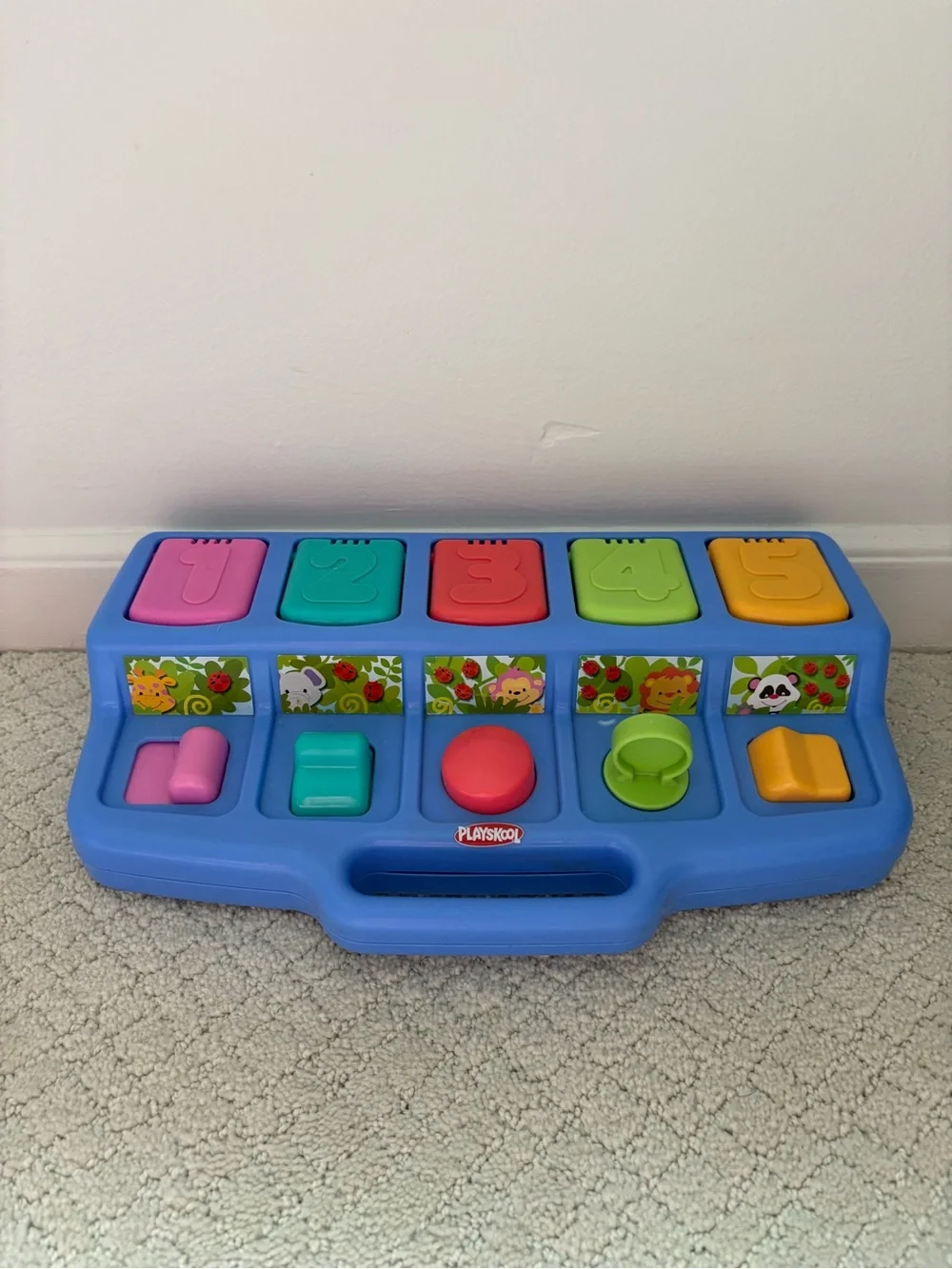Vintage 1995 Playskool Busy Poppin Pals Pop-Up Animal Activity Toy